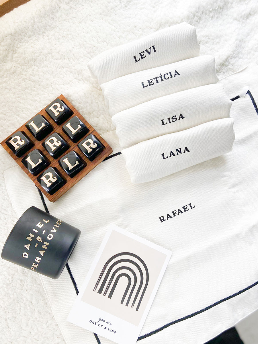 Vela personalizada sobrenomes