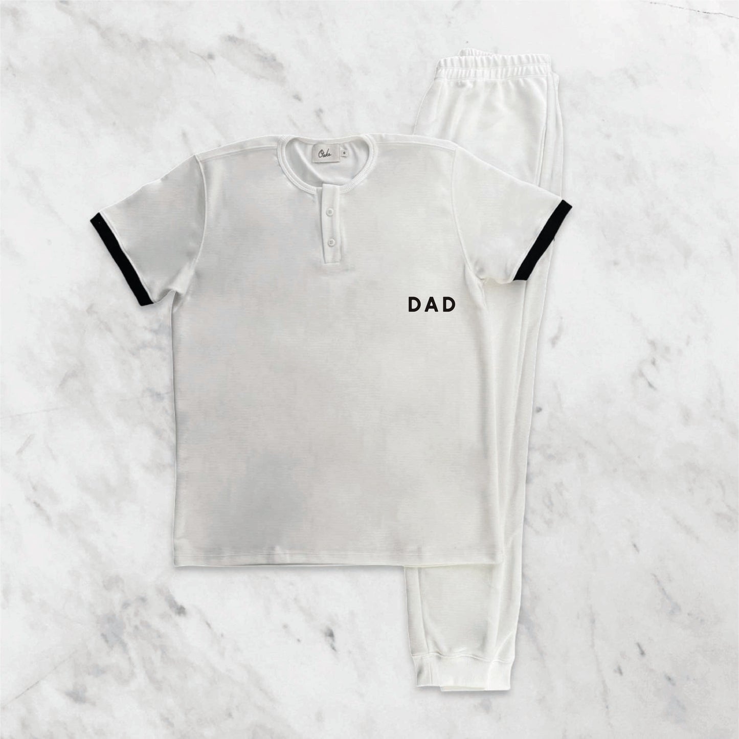 Pijama Branco Personalizado Masculino Inverno