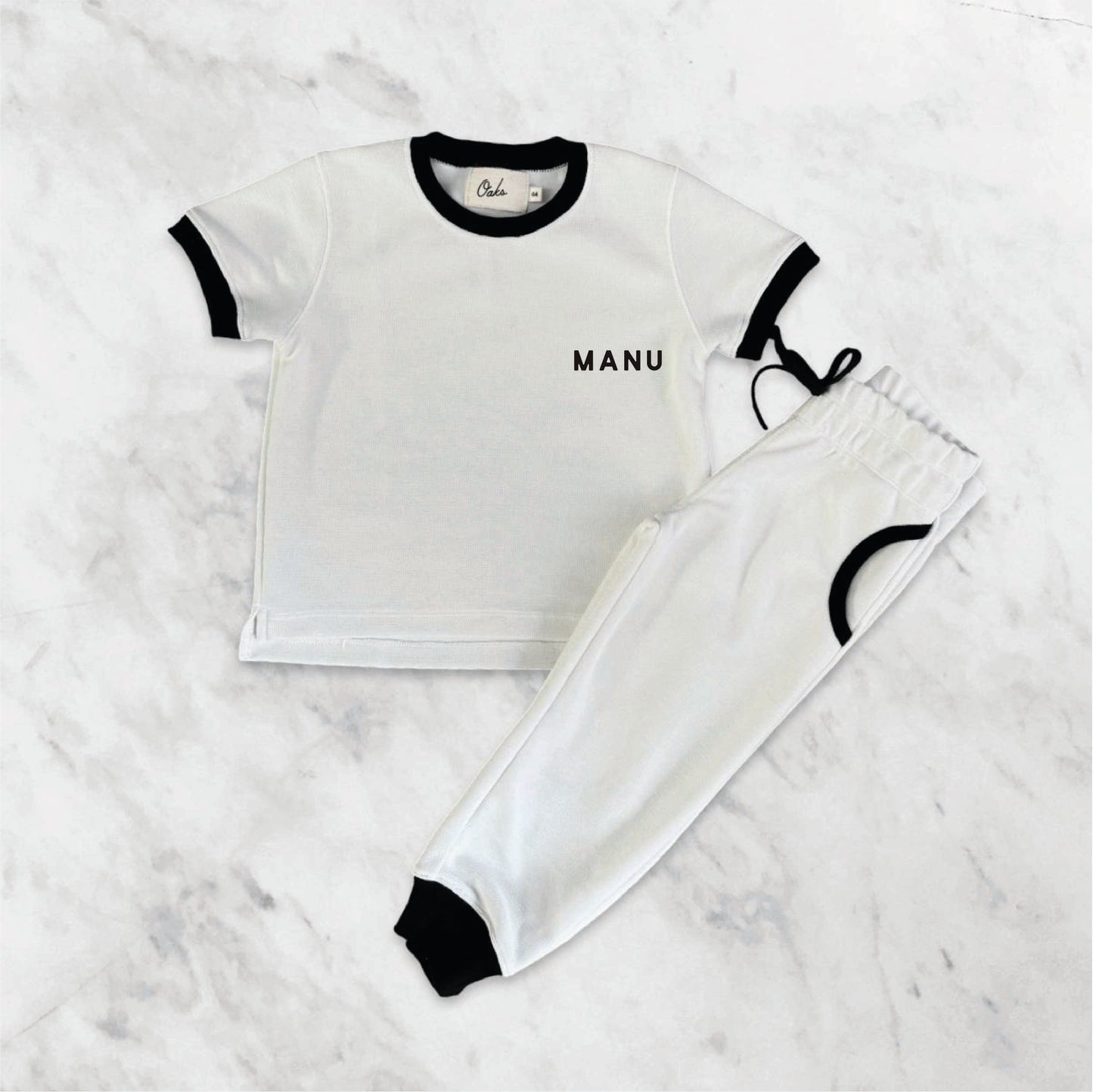 Pijama Branco Personalizado Infantil Inverno