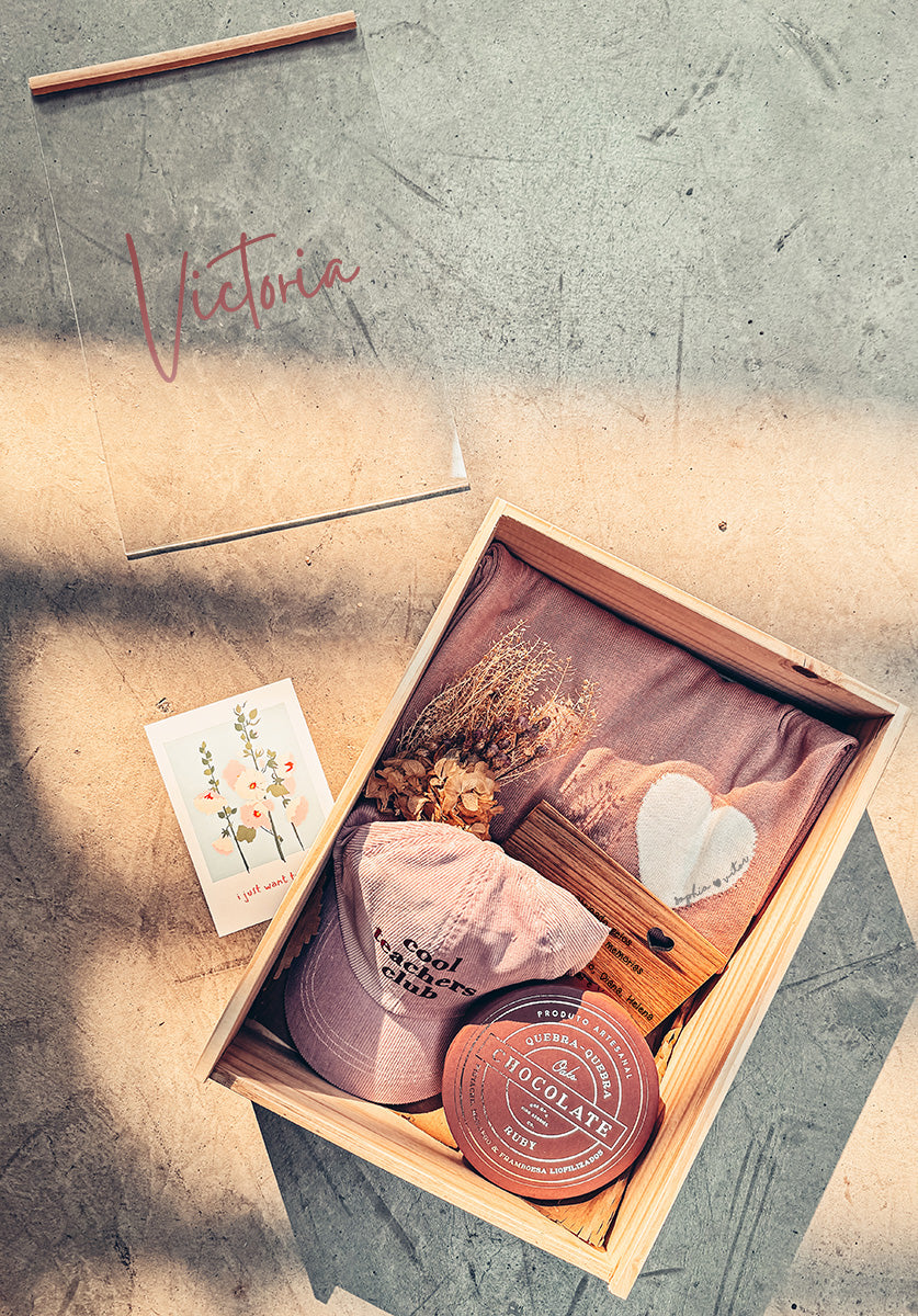 Caixa Madeira com Tampa Acrilico