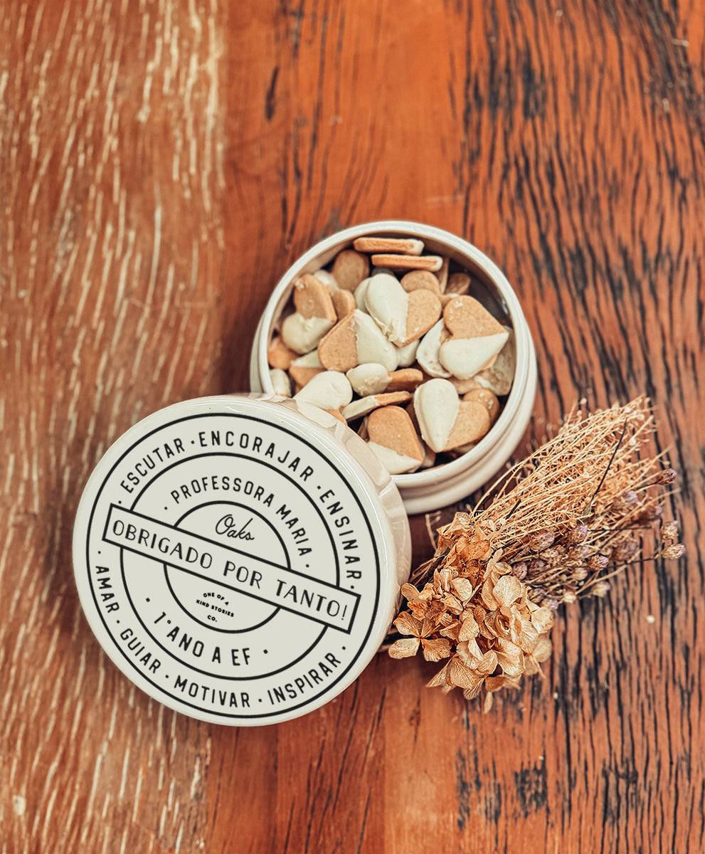Pote de Cerâmica com Biscoito