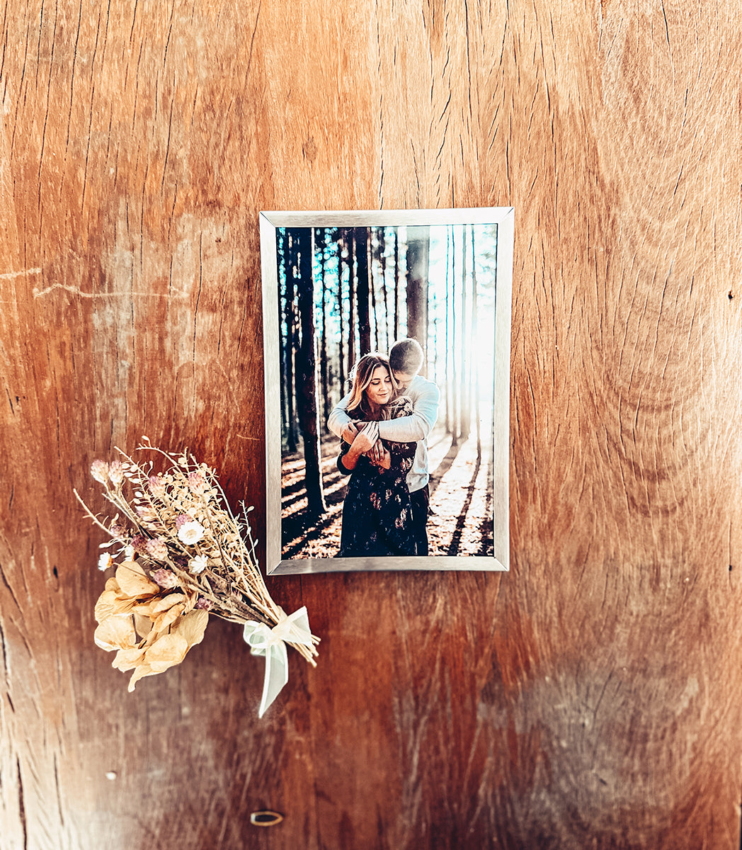 Porta retrato com foto impressa