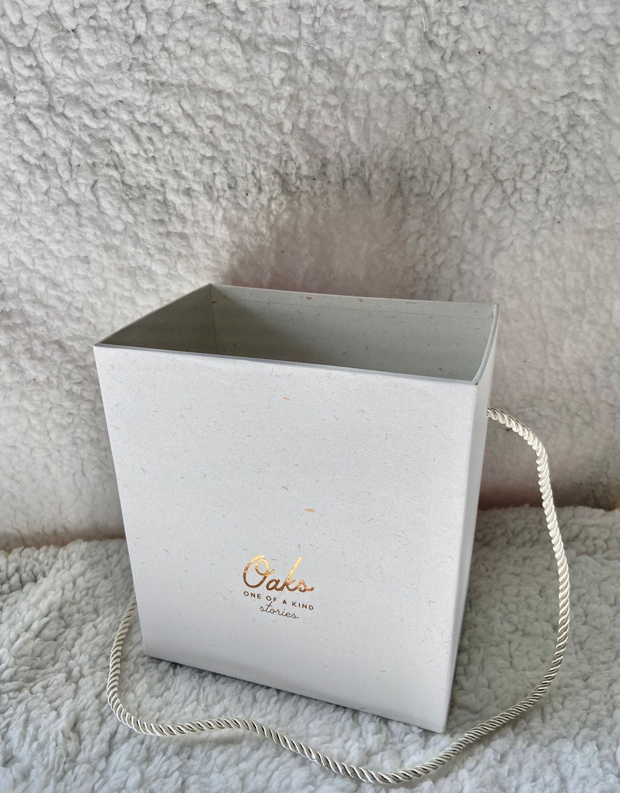 Sacola rígida personalizada - Marfim