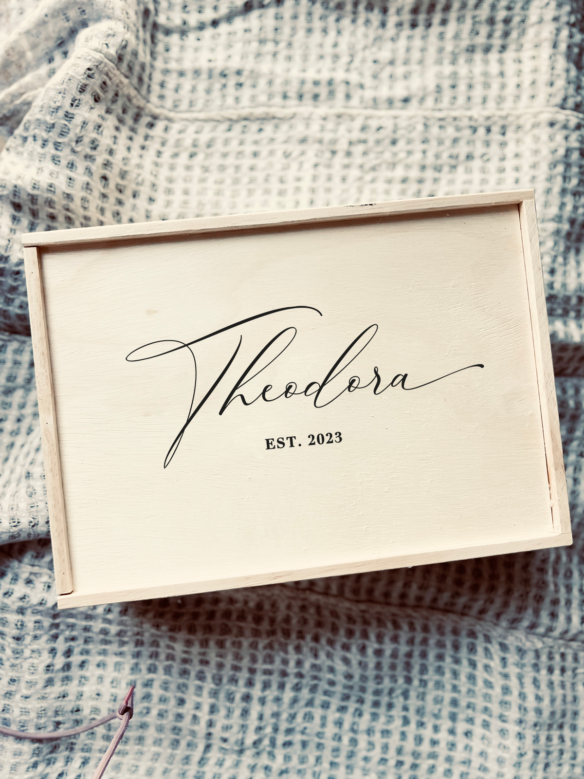 Caixa Madeira com Tampa Personalizada