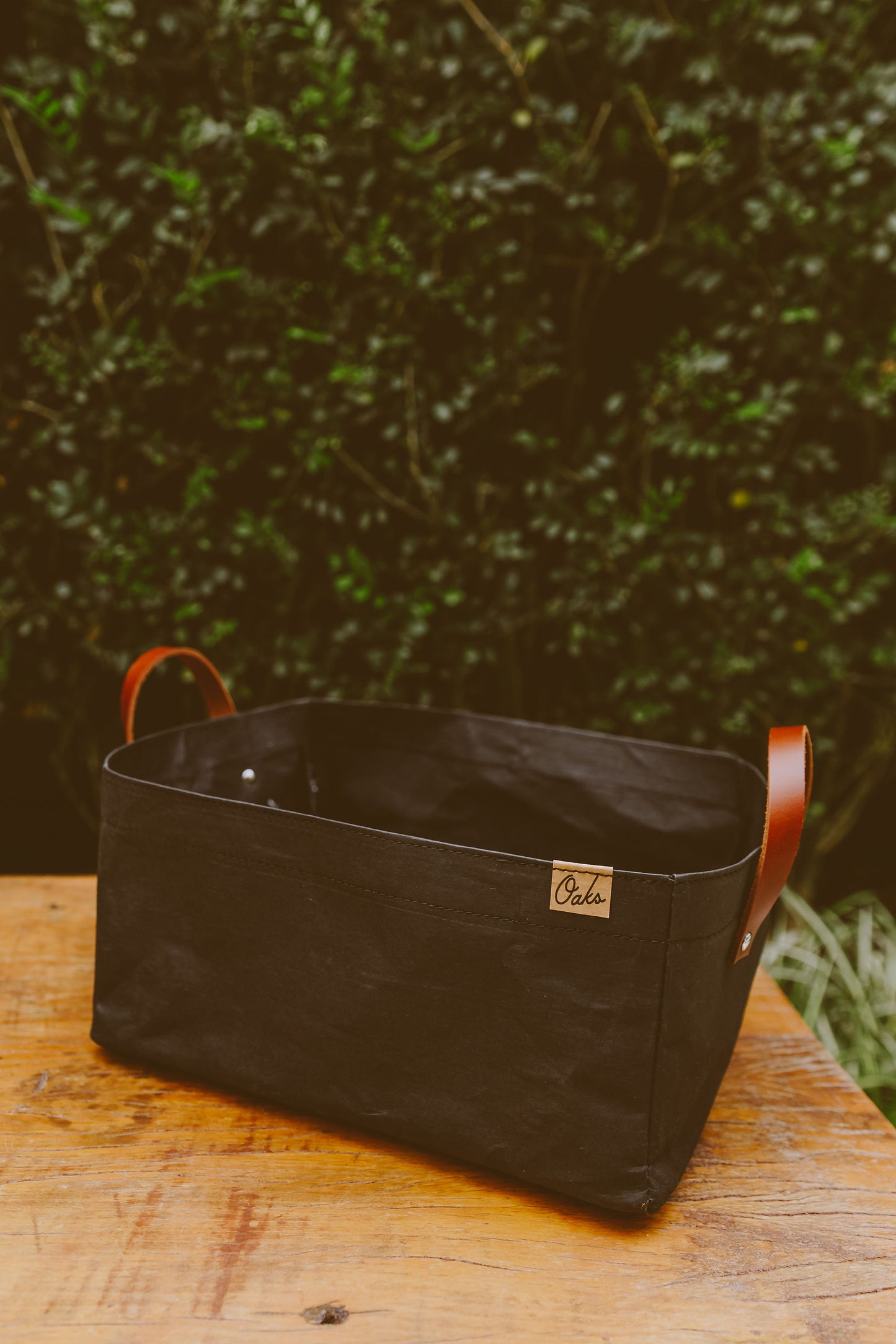 Cesto de Papel Vegano preto