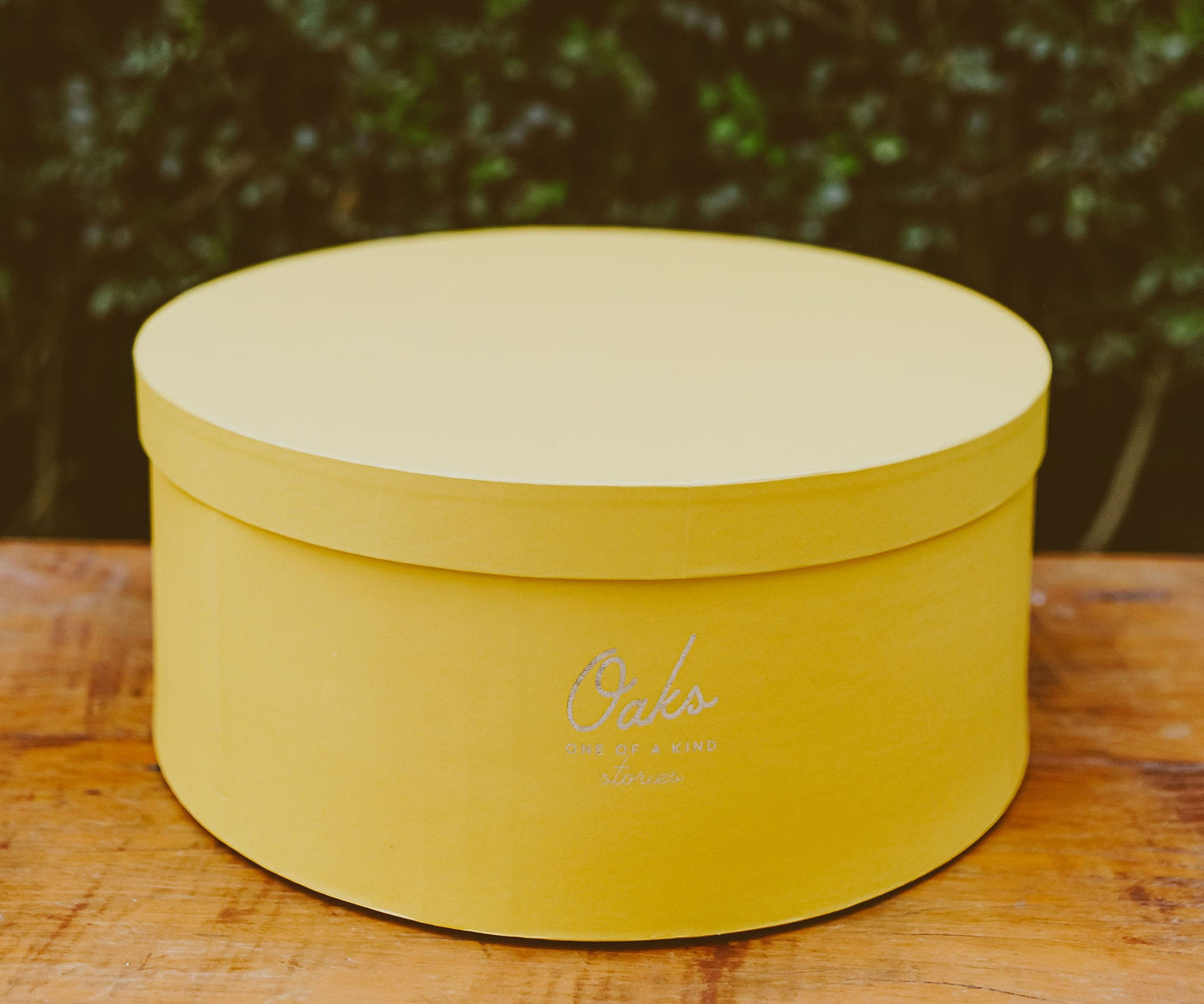 Caixa Redonda Cartonada G Amarela