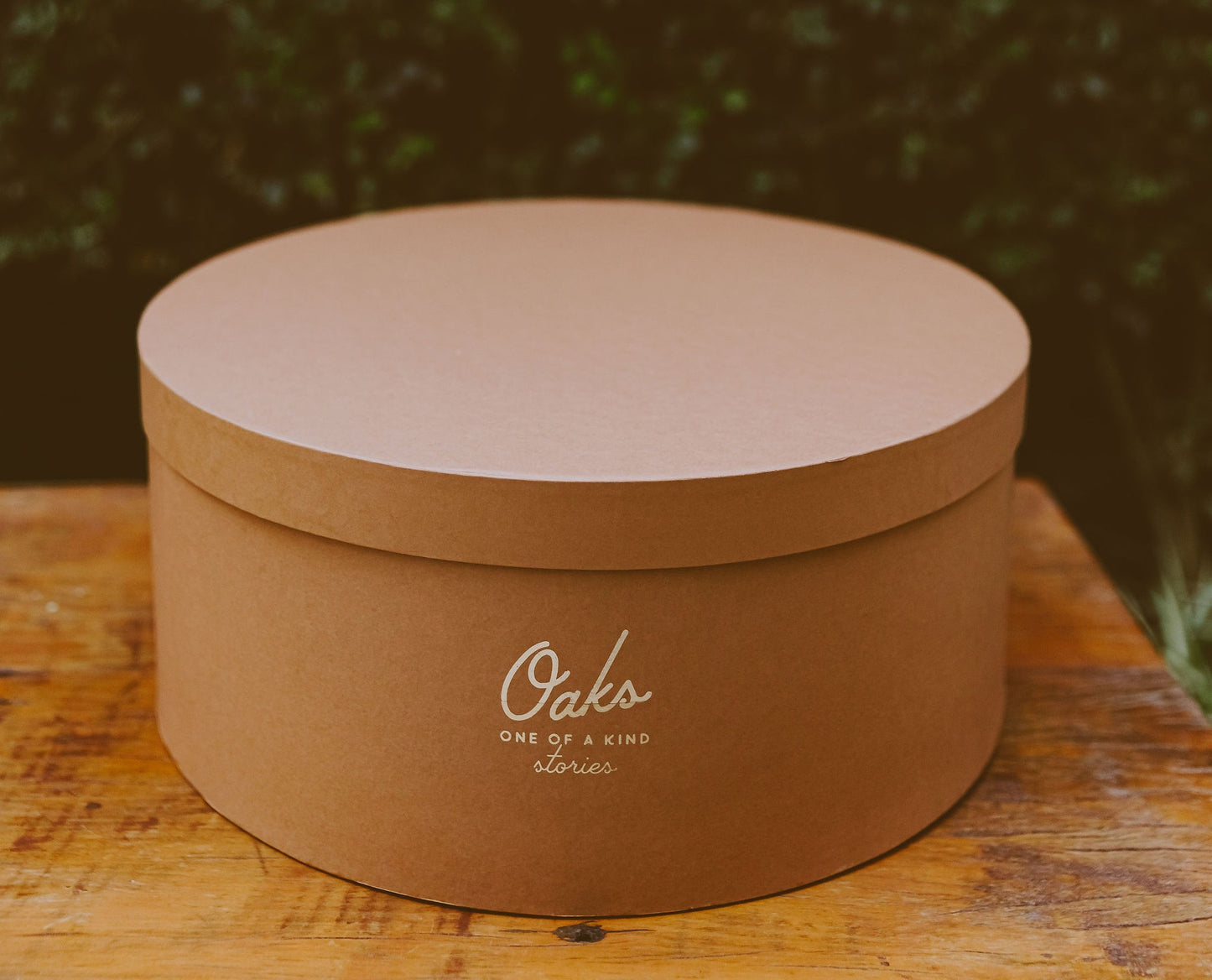 Caixa Redonda Cartonada G Caramelo