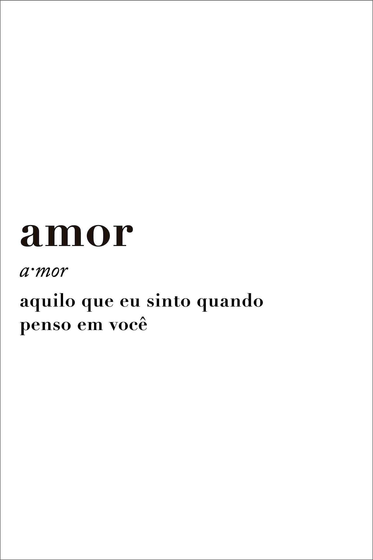 Rótulo - Amor (escolher bebida)