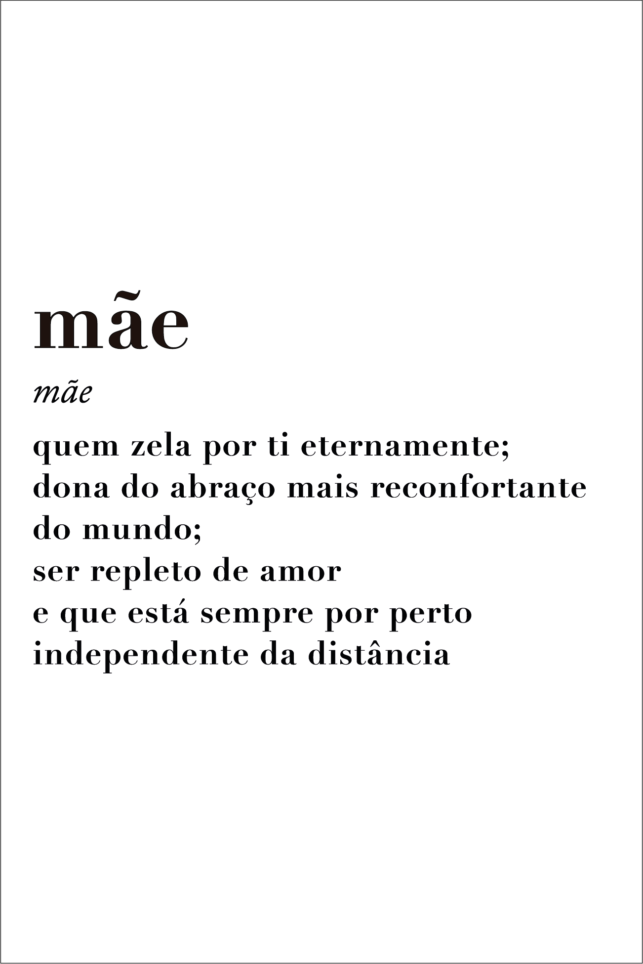 Rótulo - Mãe (escolher bebida)