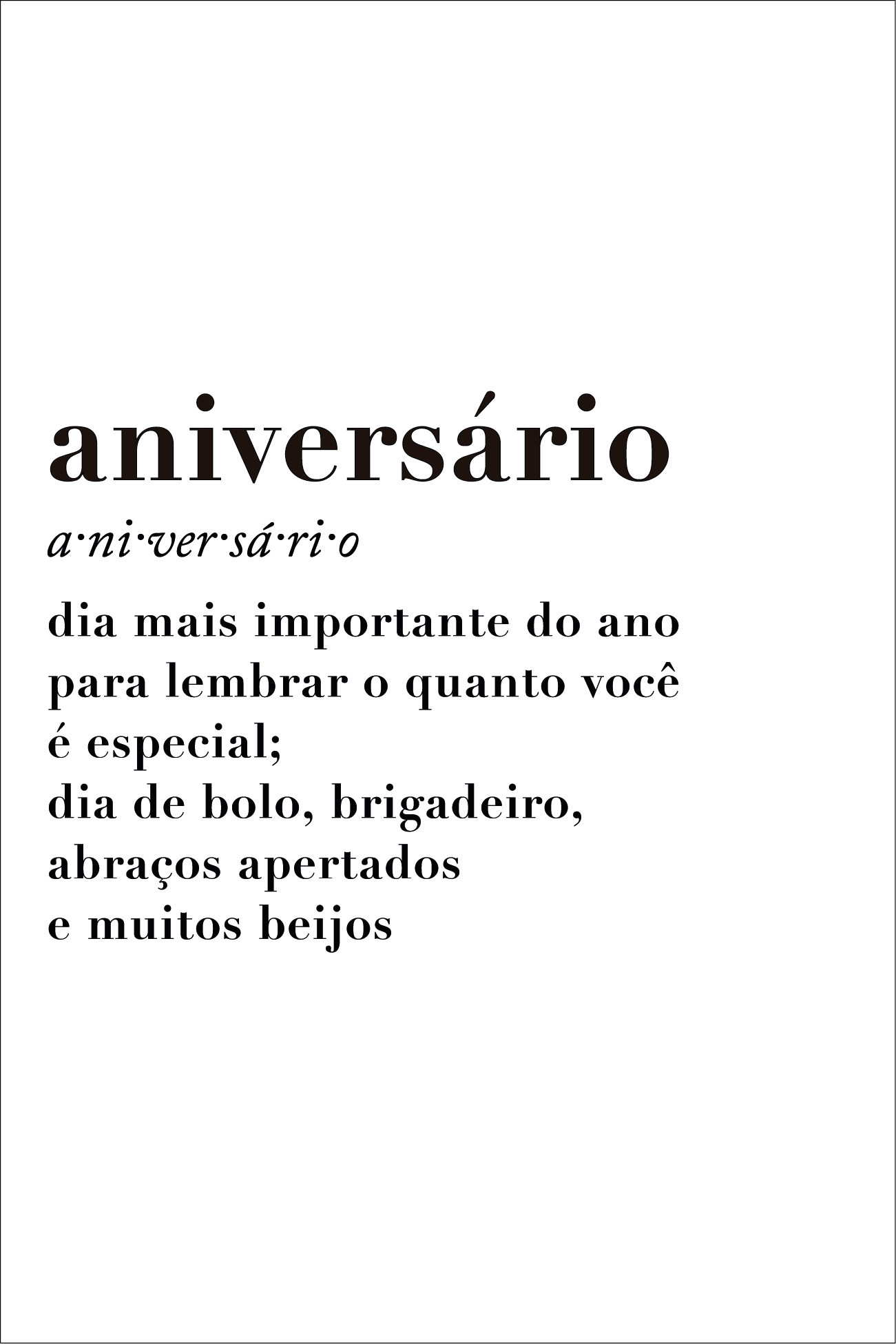 Rótulo - Aniversário (escolher bebida)