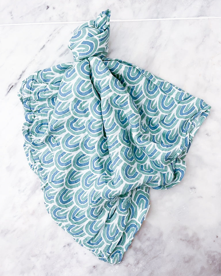 Swaddle Arco-íris Azul