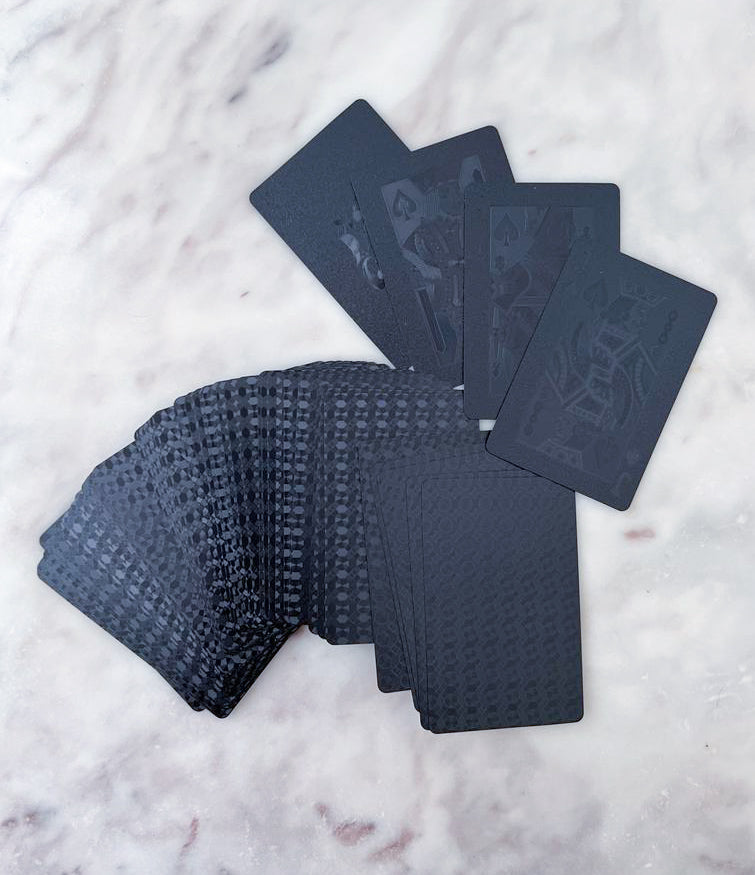 Caixa de Baralho com 2 decks de Baralho Preto