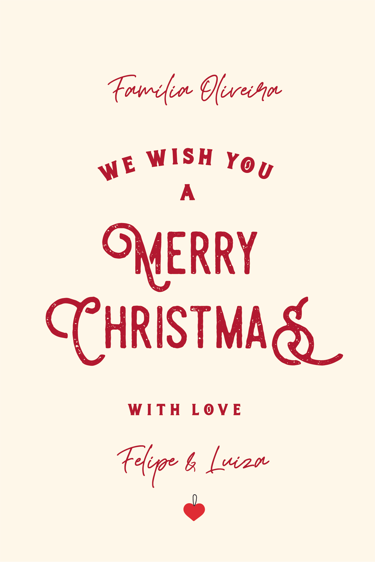 Rótulo de Natal Personalizado