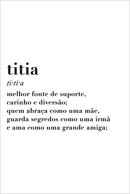 Rótulo - Titia (escolher bebida)